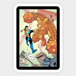 invincible comic poster Sticker